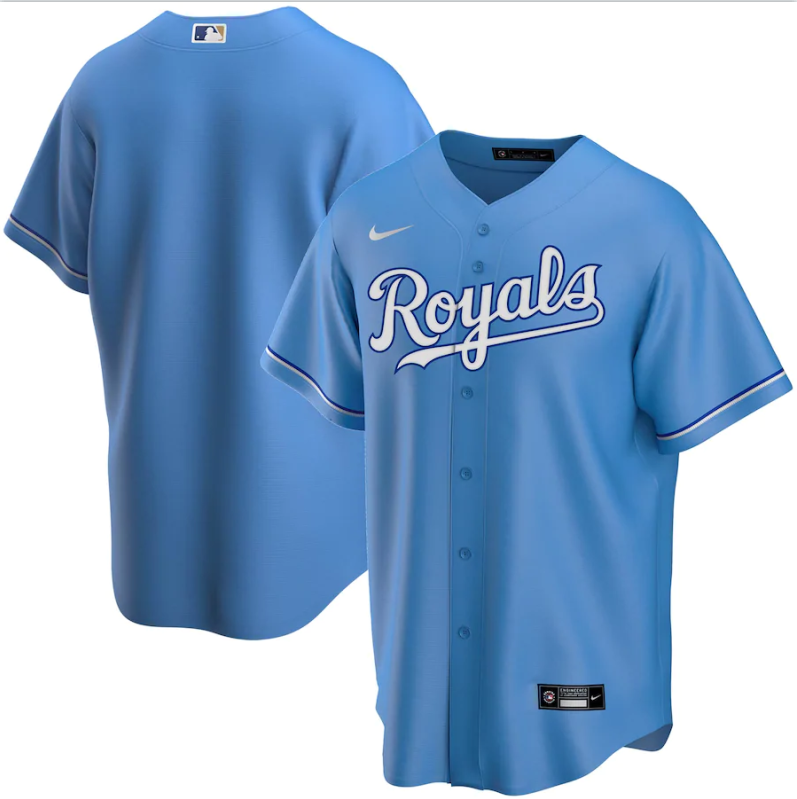 Men's Kansas City Royals Blue Base Stitched Jersey